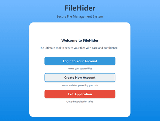 File Hider Application
